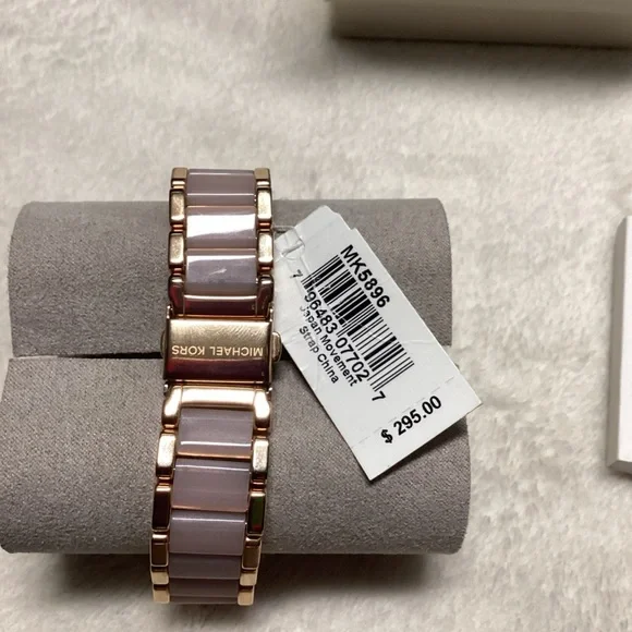 Michael Kors Pink and Gold Watch (It